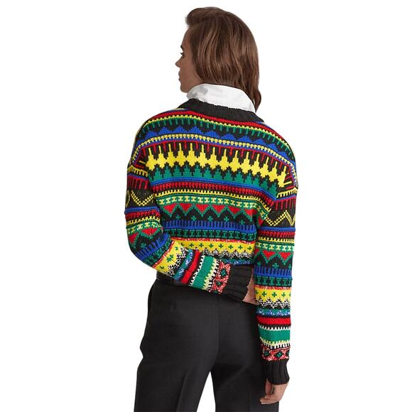 Polo Ralph Lauren Fair Isle Wool Blend Sweater  - Medium - Picture 10 of 11